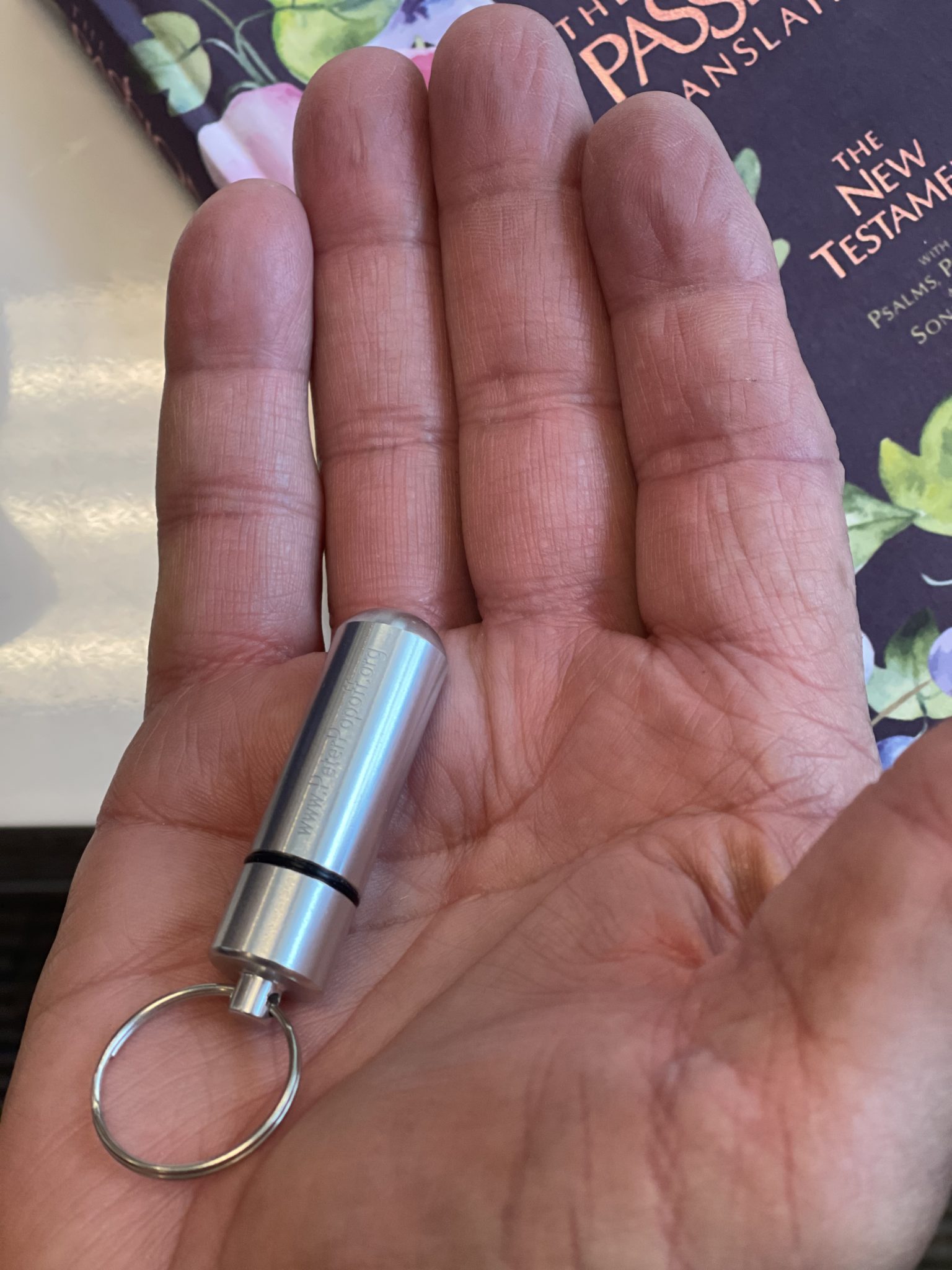 Oil & Vial Keychain Peter Popoff Ministries